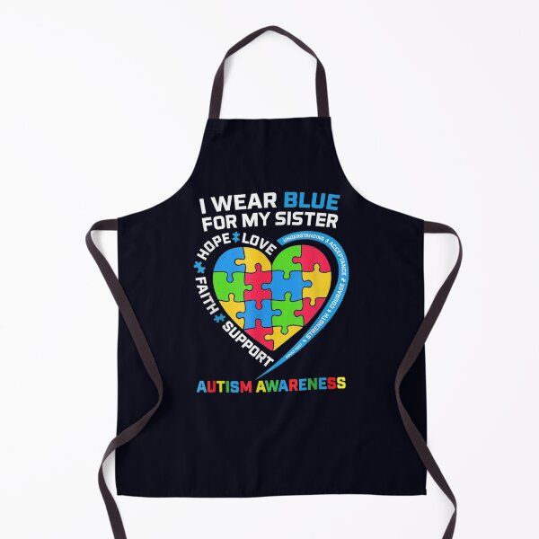 Item preview, I Wear Blue For My Sister Autism Awareness Boys Girls designed and sold by DeannaMarks.