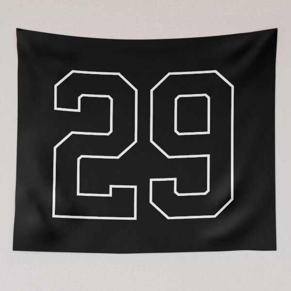 Item preview, Black Number 29 lucky sports jersey twenty nine designed and sold by HeavyStyle.