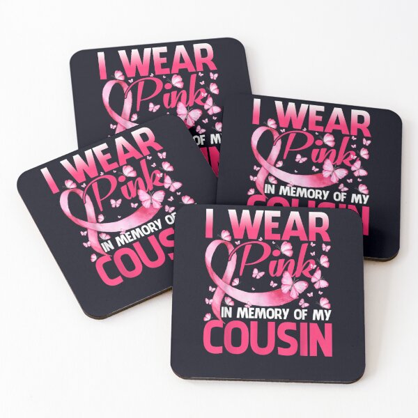 Item preview, I Wear Pink In Memory Of My Cousin Butterfly Breast Cancer designed and sold by DeannaMarks.