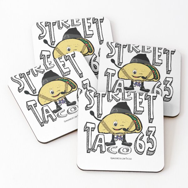 Item preview, Biker Street Taco 63 Cute Funny Graphic Tees T-Shirt designed and sold by QuanJewelry.