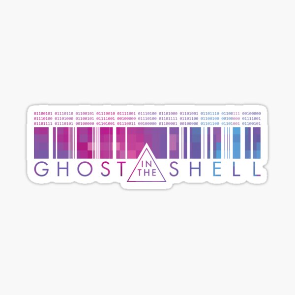 GHOST IN THE SHELL - Binary Pixels Sticker