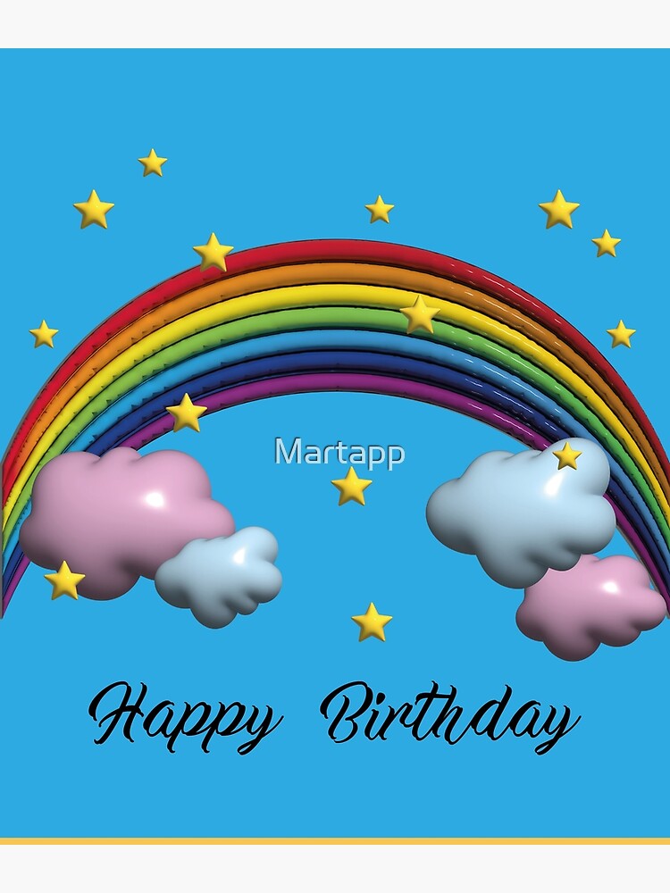 "National find a rainbow day on April 3" Poster for Sale by Martapp