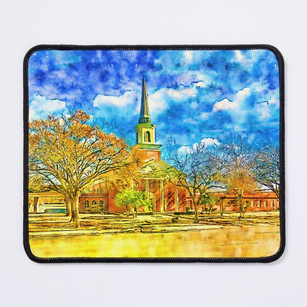 Item preview, First Christian Church in Wichita Falls, Texas - pen and watercolor designed and sold by NickoPrints.