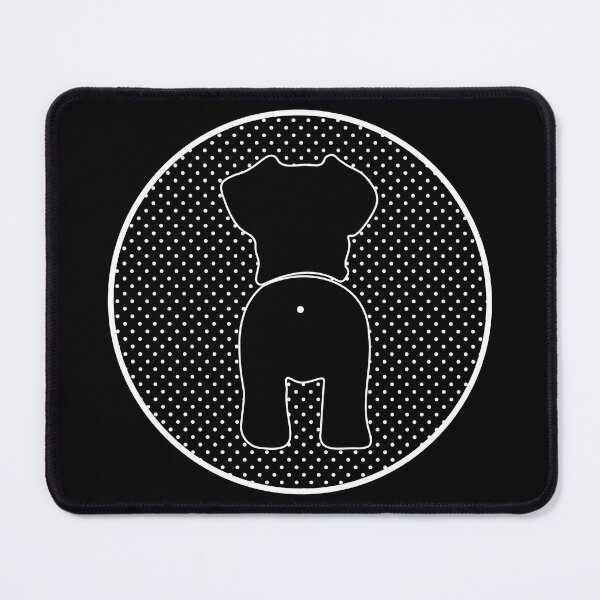 Item preview, Schnauzer Dog Butt on Polka Dots designed and sold by PeachesMommy.