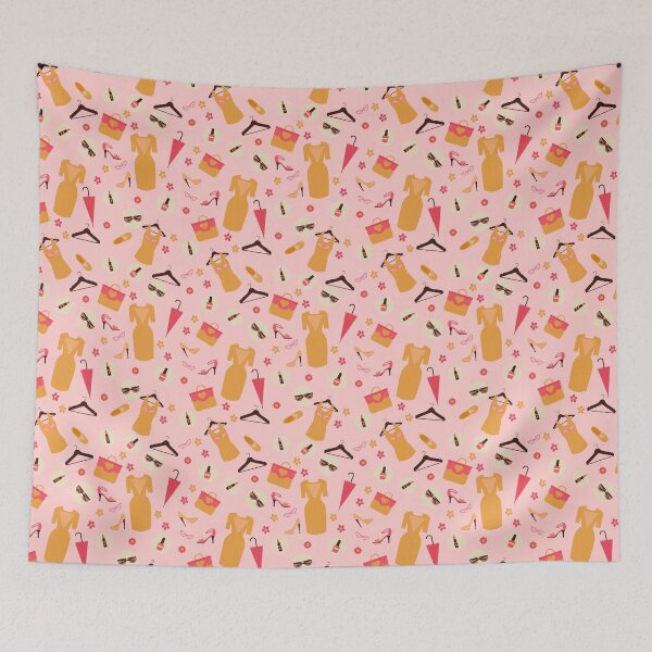 Item preview, Spring Shopping Seamless Pattern. Accessories, Clothing and Fashion Elements designed and sold by ivector.