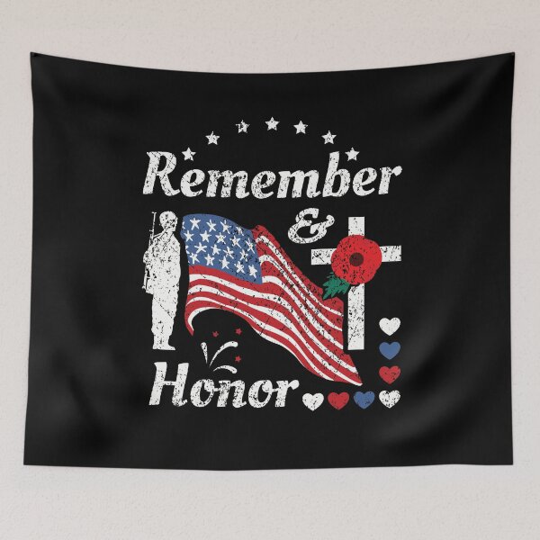 Item preview, Memorial Day Remember And Honor Remembrance designed and sold by Betsytiptoe.