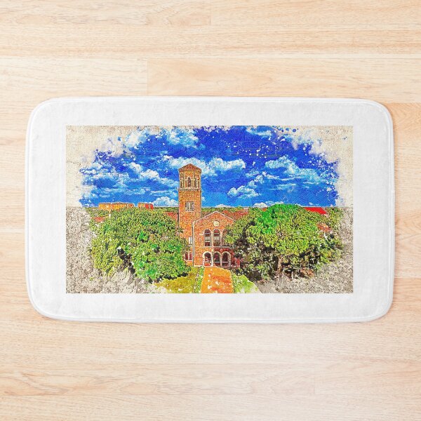 Item preview, Hardin Administration Building at Midwestern State University in Wichita Falls - colored drawing designed and sold by NickoPrints.