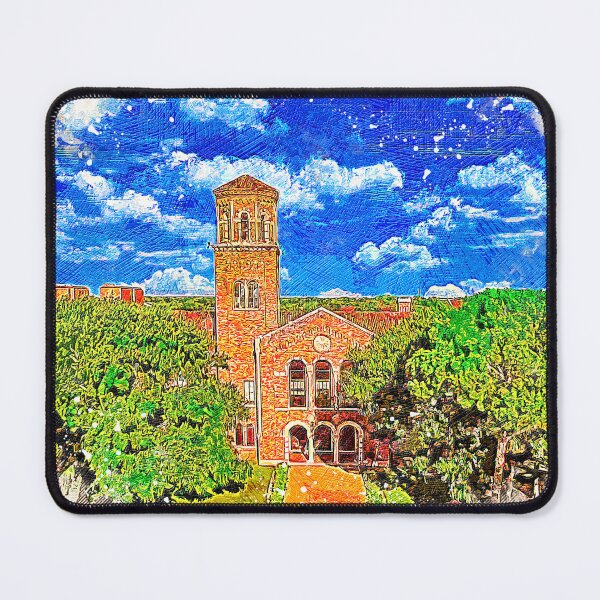 Item preview, Hardin Administration Building at Midwestern State University in Wichita Falls - colored drawing designed and sold by NickoPrints.