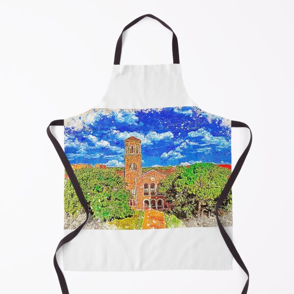 Item preview, Hardin Administration Building at Midwestern State University in Wichita Falls - colored drawing designed and sold by NickoPrints.