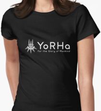 YoRHa - White Women's Fitted T-Shirt