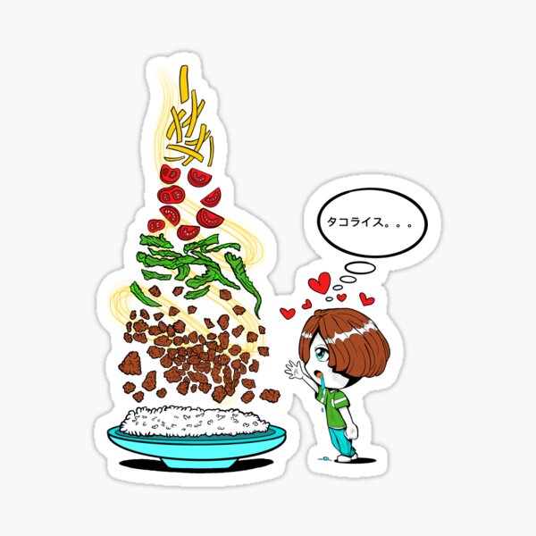 Okinawa Taco Rice Sticker
