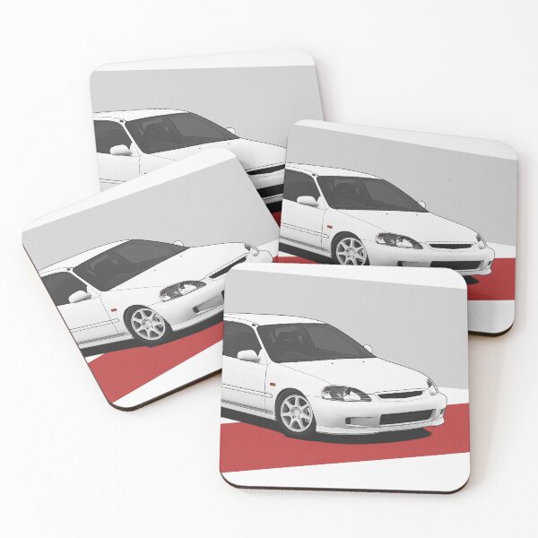 Item preview, EK9 Hot Hatch with gray and red stripes designed and sold by ApexFibers.