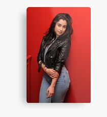 Lienzo metálico Lauren Jauregui - Rojo