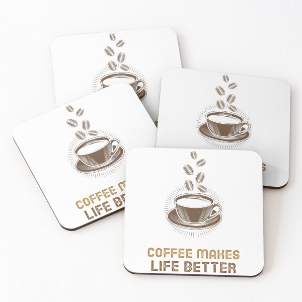 Item preview, Coffee Makes Life Better designed and sold by SwordsAndCharms.
