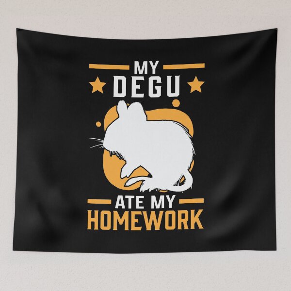 Item preview, Degu homework Chilean rodent degu designed and sold by madgrfx.
