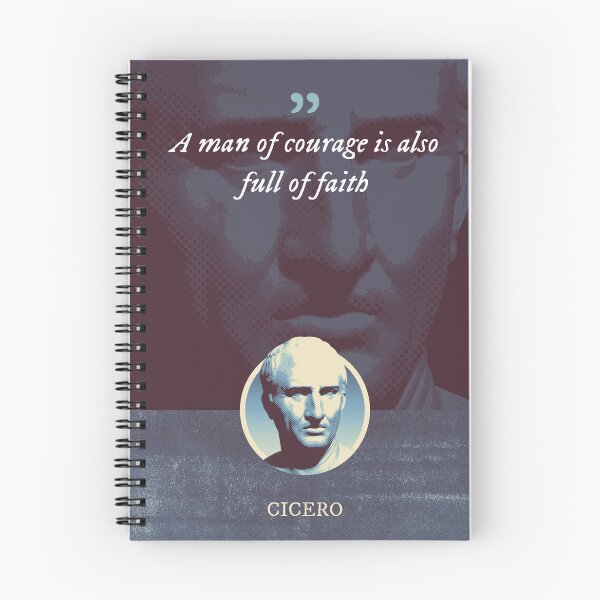 Item preview, Marcus Tullius Cicero - A man of courage is also full of faith designed and sold by Syahrasi.