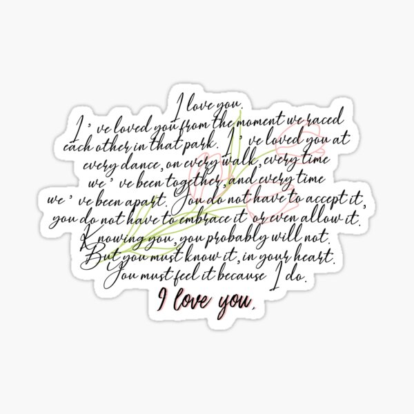 Aperçu de l'œuvre tu dois le ressentir parce que je le ressens. Je t'aime. créée et vendue par Pinu92.