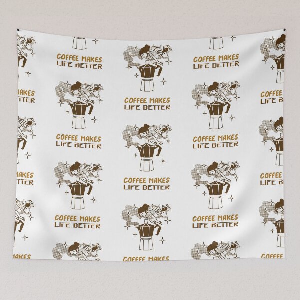 Item preview, Coffee Makes Life Better designed and sold by SwordsAndCharms.