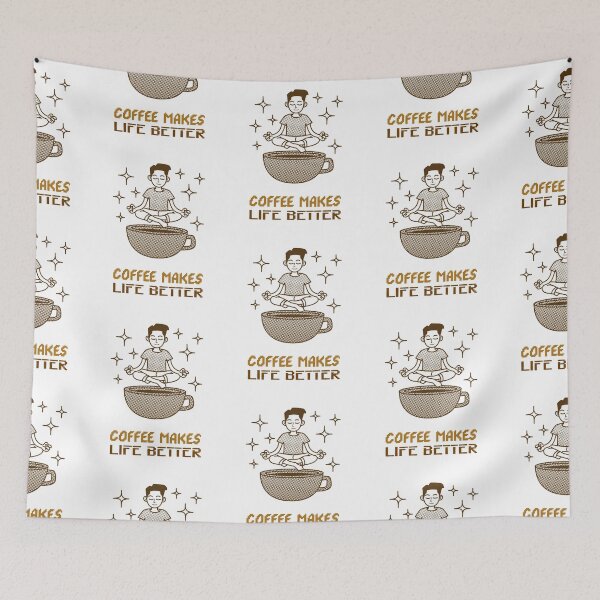 Item preview, Coffee Makes Life Better designed and sold by SwordsAndCharms.