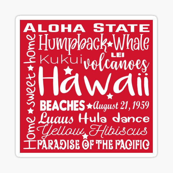 hawaii-word-cloud-typography-sticker-by-krissiddesigns-redbubble