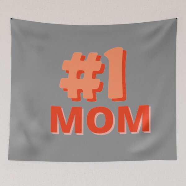 Item preview, #1 Mom,Mom Number One Orange,  designed and sold by DeeCeeFashion.