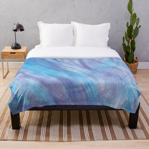 Item preview, Blue and purple brush strokes print designed and sold by Grey-Brunette.