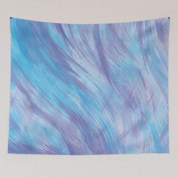 Item preview, Blue and purple brush strokes print designed and sold by Grey-Brunette.