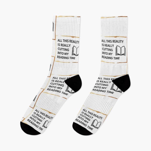 Item preview, This Reality Is Cutting My Reading Time designed and sold by BookOfE.
