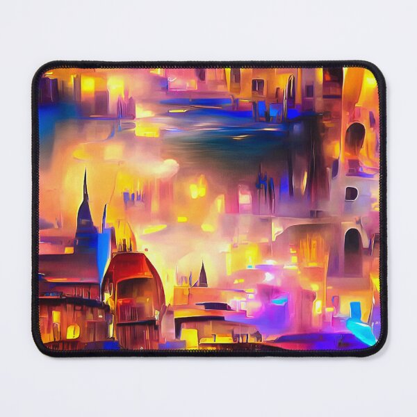 Item preview, City Lights 21 Magic Golden Glow designed and sold by mhfoto.