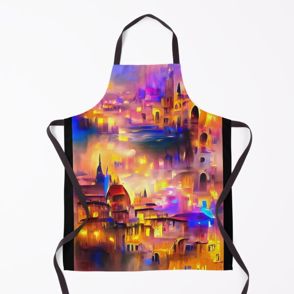 Item preview, City Lights 21 Magic Golden Glow designed and sold by mhfoto.