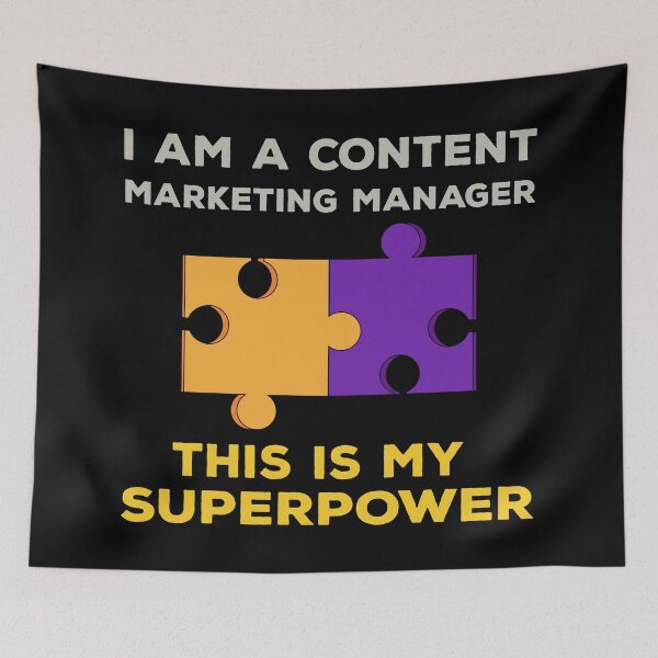 Item preview, I am a content marketing manager this is my superpower, funny marketer job superpower, content marketing manager superpower designed and sold by SGS-.