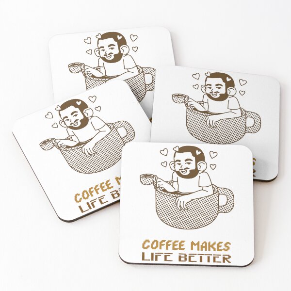 Item preview, Coffee Makes Life Better designed and sold by SwordsAndCharms.