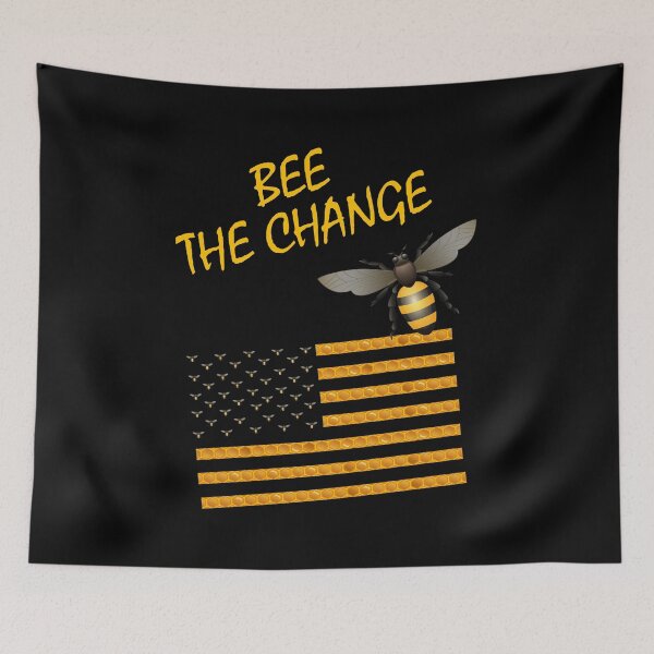 Item preview, Beekeeper - American Flag - Be the Change  designed and sold by Shirt-Designs.