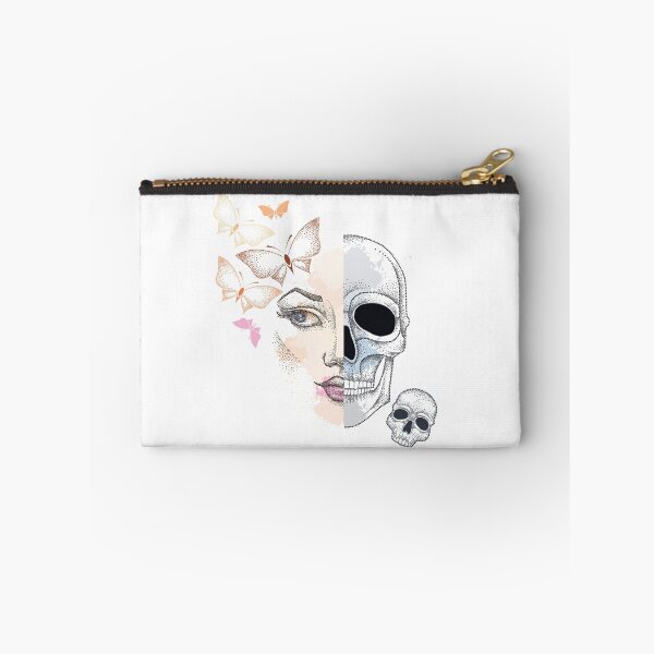 Item preview, Dotwork woman face and skull.  designed and sold by Bokasana.