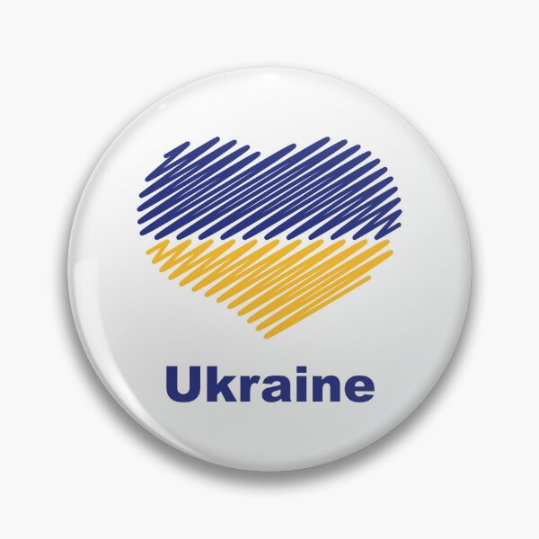Item preview, Heart Ukraine (Flag / Blue - Yellow) designed and sold by MrFaulbaum.