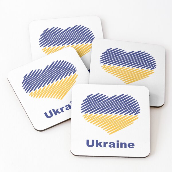 Item preview, Heart Ukraine (Flag / Blue - Yellow) designed and sold by MrFaulbaum.