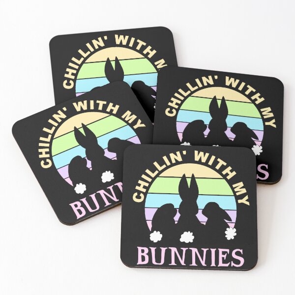 Item preview, Chillin with my Bunnies, Cute Easter Bunny Sunset  designed and sold by ACC .