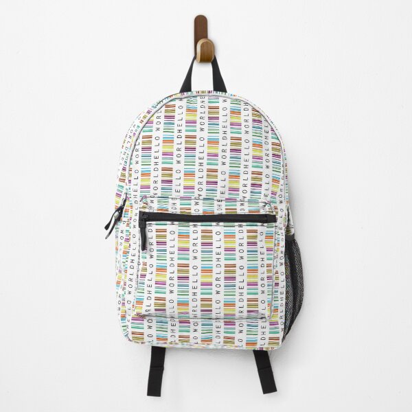 Item preview, HELLO WORLD : Colorful Barcode Design designed and sold by S9View.
