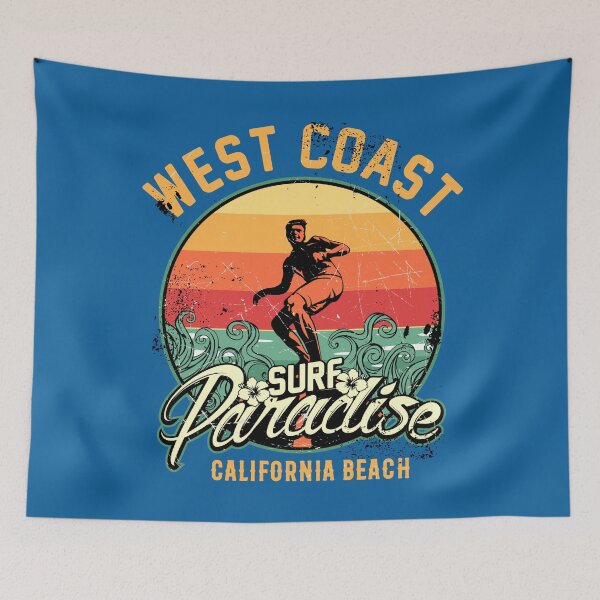 Item preview, Surfing the waves of California, west coast designed and sold by Bela Ambrus.