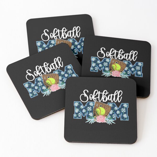 Item preview, Softball Mom Fastpitch Glove Flower Rose designed and sold by 99Fastpitch.
