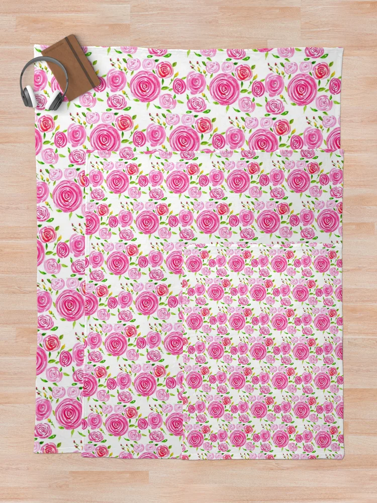 Thumbnail 5 of 6, Throw Blanket, Random Roses designed and sold by Janette17.