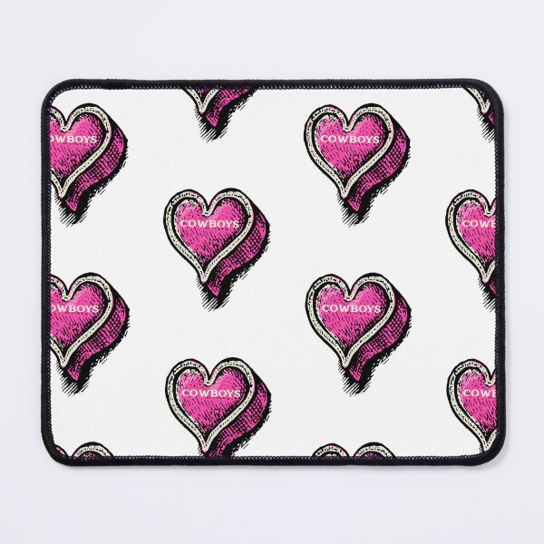 Item preview, Cowboys Candy Heart Pink Heart Valentine  designed and sold by DiscGolfTees.