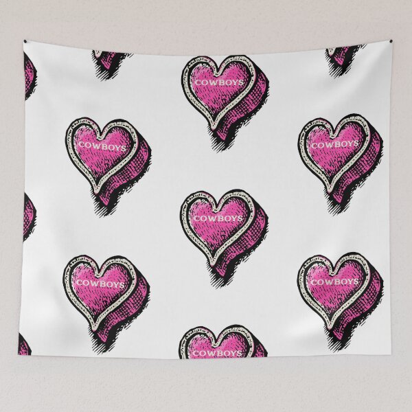 Item preview, Cowboys Candy Heart Pink Heart Valentine  designed and sold by DiscGolfTees.