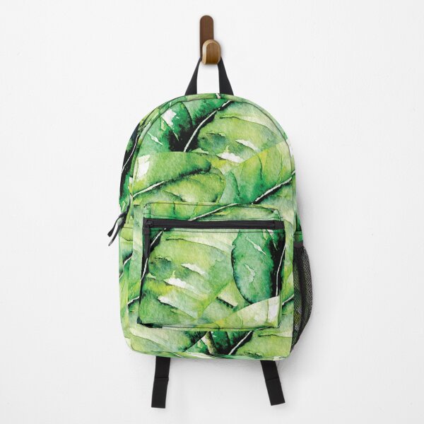 Item preview, Green leaves print designed and sold by Grey-Brunette.