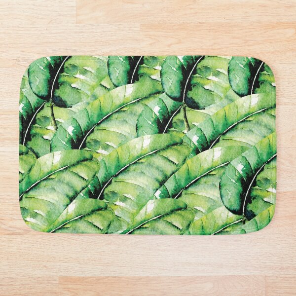 Item preview, Green leaves print designed and sold by Grey-Brunette.