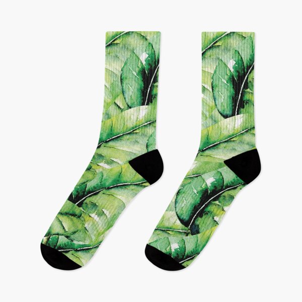 Item preview, Green leaves print designed and sold by Grey-Brunette.