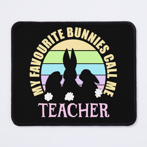 Item preview, My Favourite Bunnies Call Me Teacher, Cute Easter Bunny Sunset designed and sold by ACC .