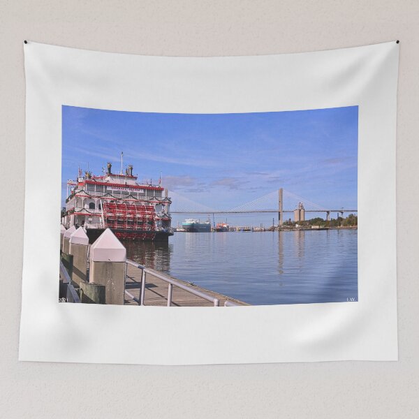 Item preview, Savannah River Boat Cruise And The Talmadge Bridge  designed and sold by LisaWootenPhoto.