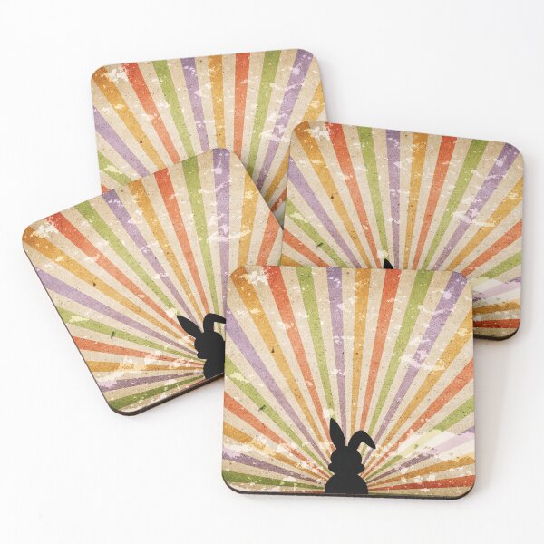 Item preview, Happy Hoppy Easter -  Rabbits on Easter Day - Retro Background 01 designed and sold by AlfabetDesign.