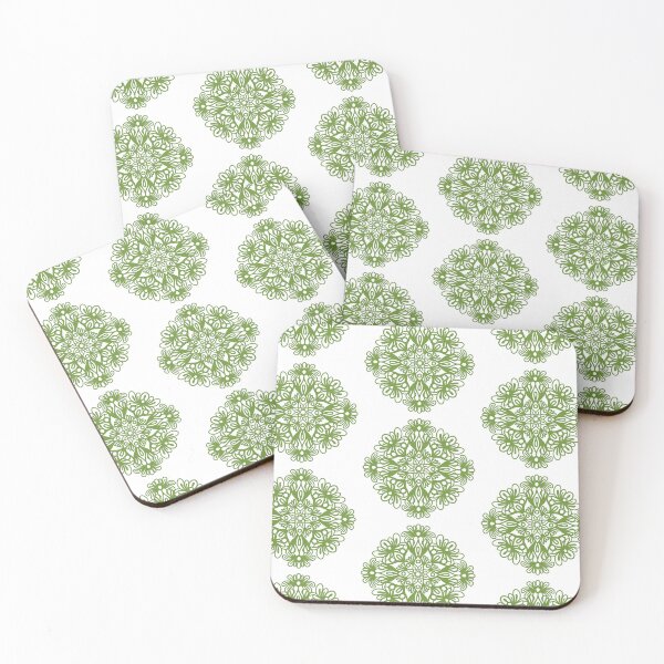 Item preview, Green Petals Mandala designed and sold by nimbledoodle.